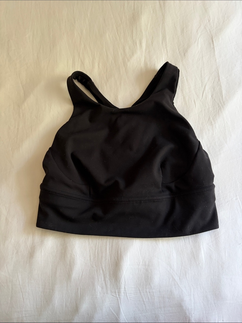 Lululemon Black High-Neck Sports Bra. Size  8